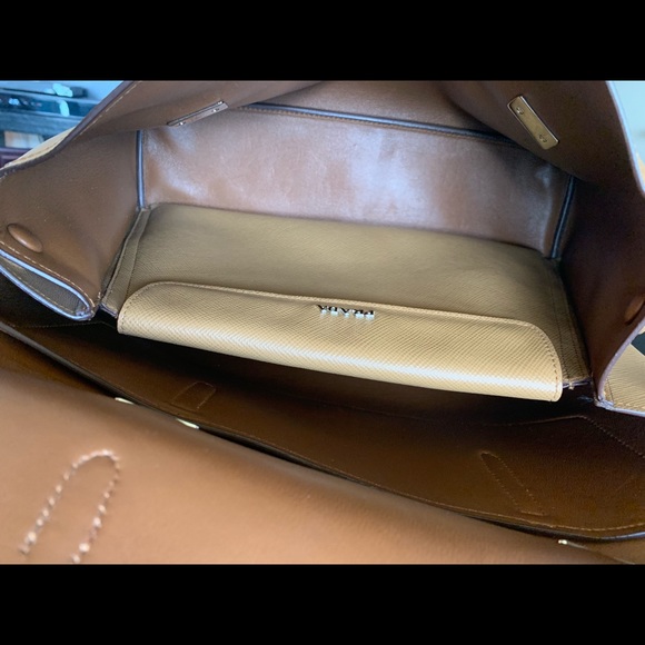 Prada Saffiano Flap Satchel - Picture 3 of 13